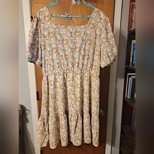 Floral dress - plus size